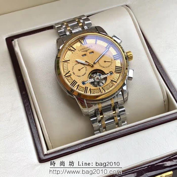 LONGINES浪琴 多功能新品 精品男士腕表 WSS0359